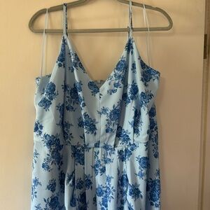 Chelsea 28 Blue Floral Dress 1X